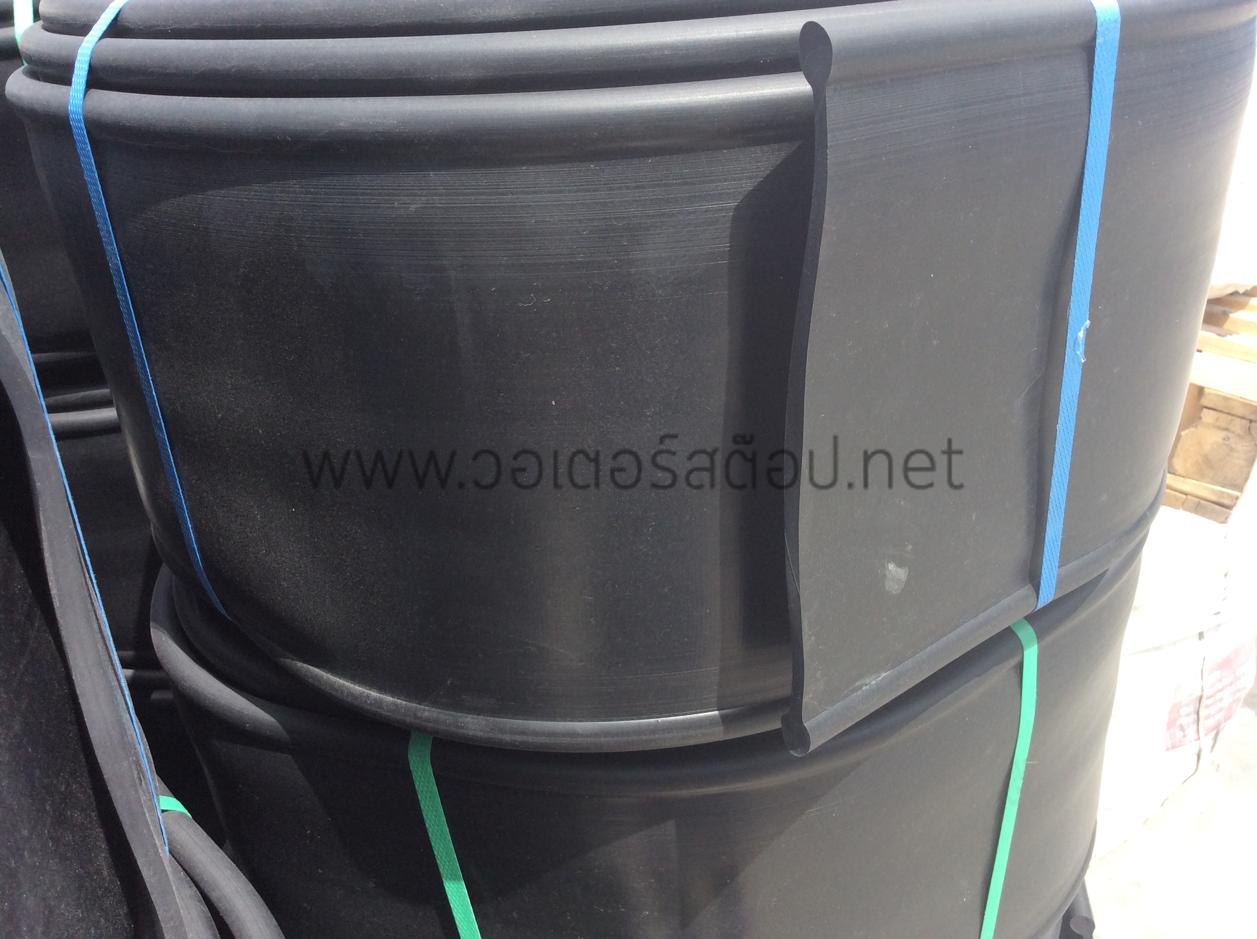 PVC วอเตอร์สต๊อป B6b 6 นิ้ว 2 ปุ่ม หนา 9.5 มม.